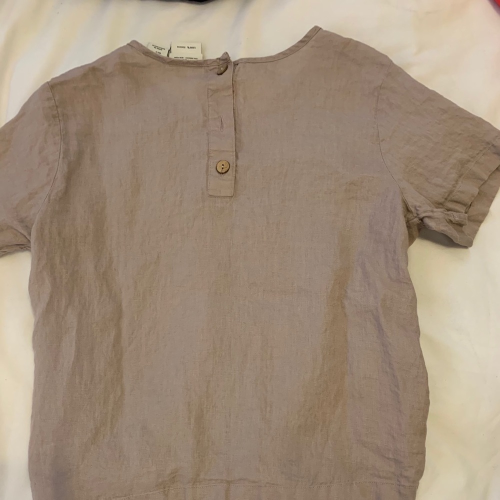 Purple linen shirt